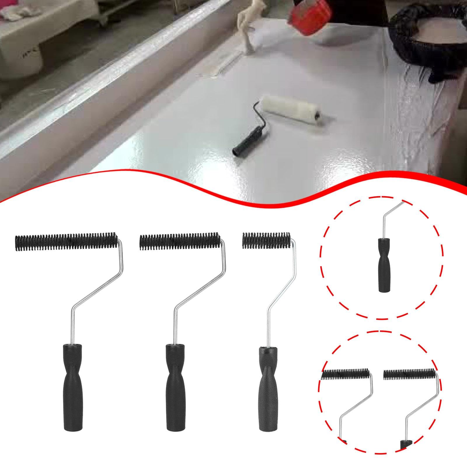 predolo Kit de 3 Rodillos de Fibra de Vidrio para Laminar Pintura Y Reparar Embarcaciones.