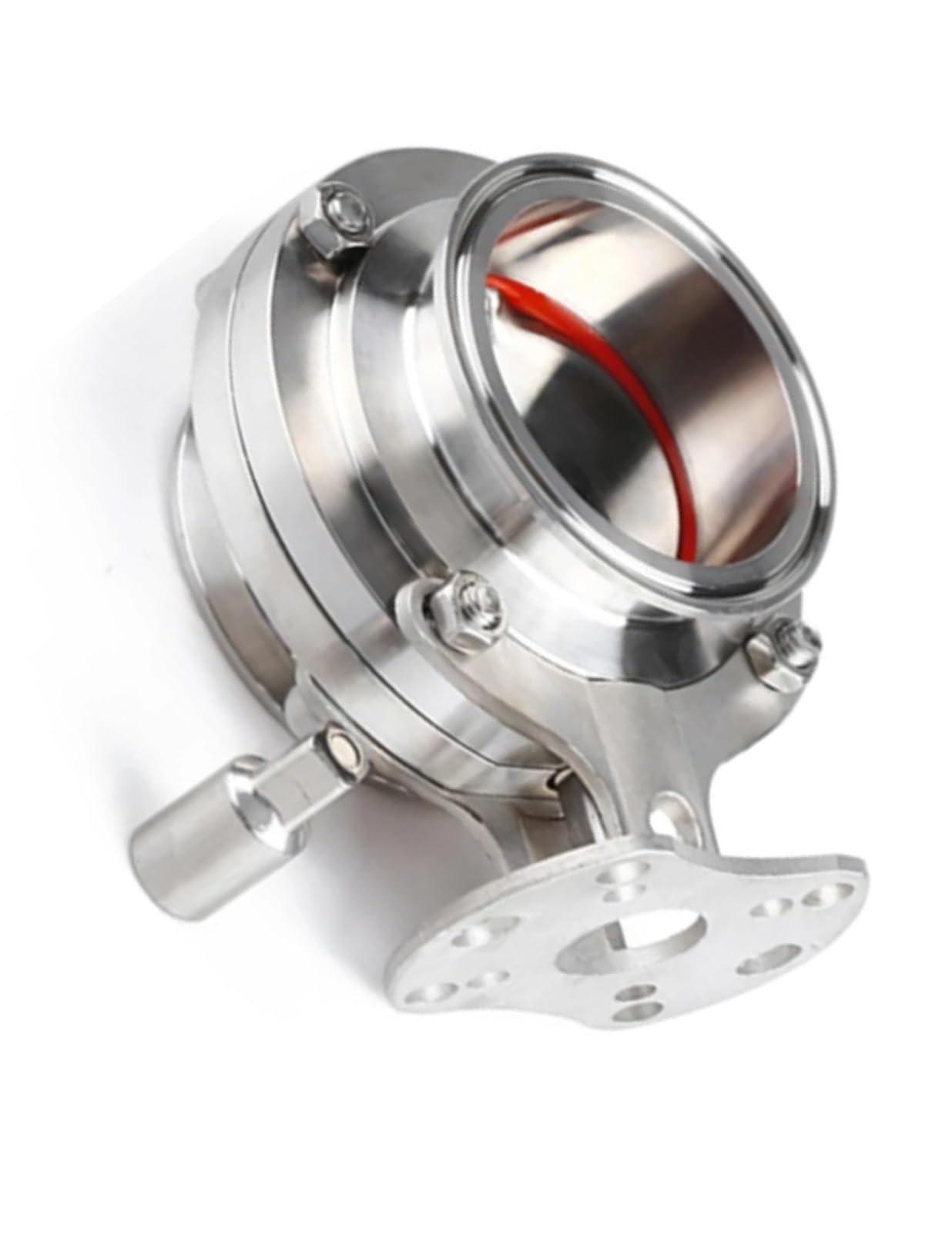 6 Inch Stainless Steel 304 Sanitary Valve with Tri Clamp and Silicone Sealing - OD 167mm for Food and Beverage Applications