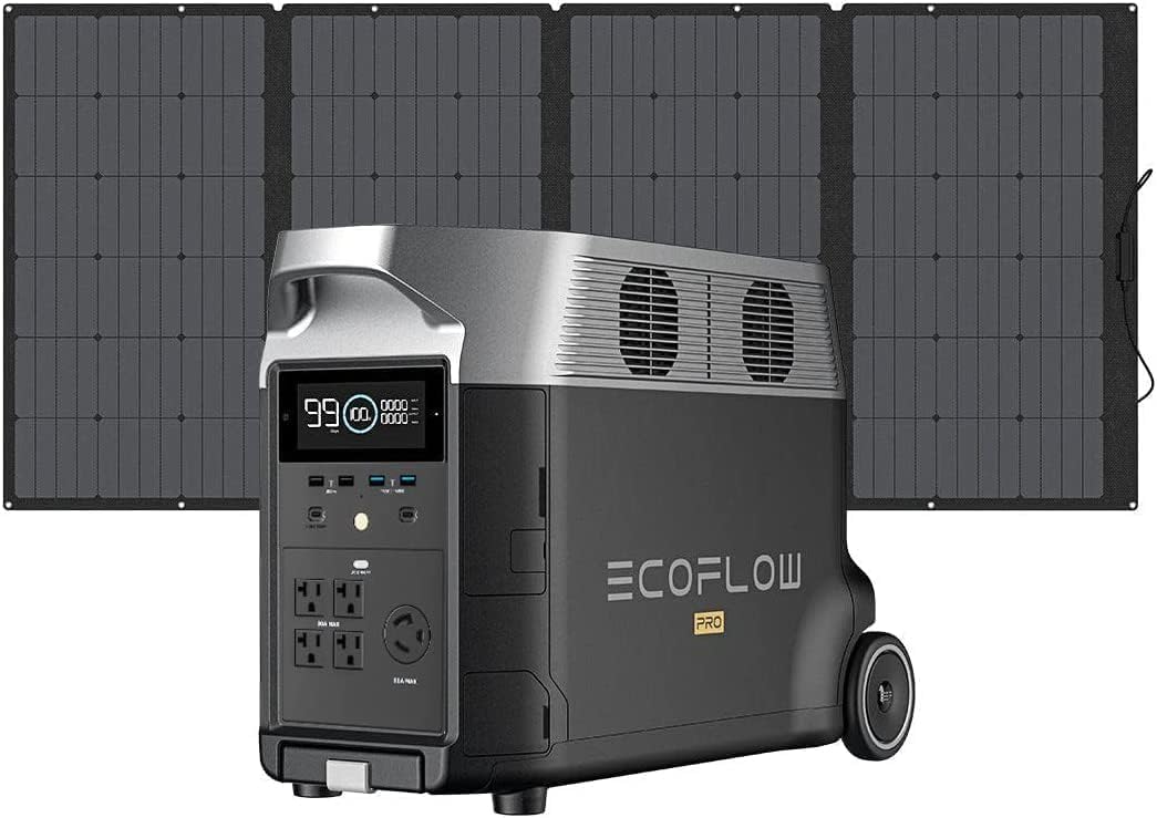 ecoflow EFDELTA1000 200W折り畳みソーラーパネルセット
