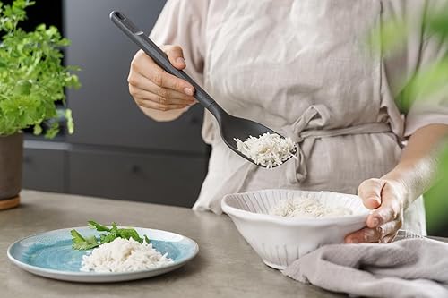 Miniatura 5 de Zyliss E980227 Cuchara de cocina grande, paja de trigo sosteniblenailon, antiadherente, cabeza de silicona resistente al calor, utensilio de cocina,