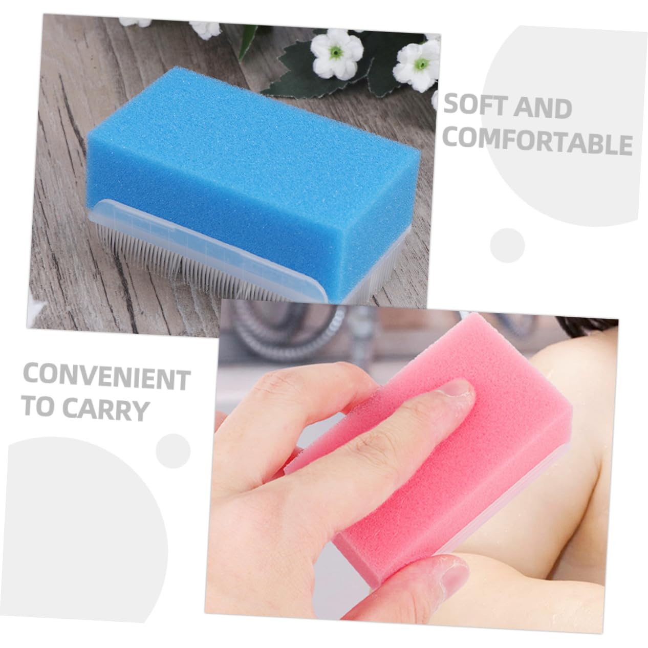 5 Set Di Spazzola Da Doccia Spazzola Da Bagno Per Neonato Pettine Spazzola Da Bagno Sensoriale Pettine E Spazzola Set Di Strumenti Per Il Bagno 3 Pezzi * 5