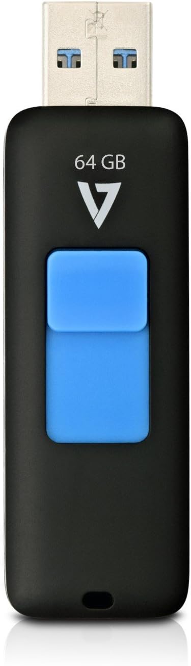 V7 VF316GAR-BLK-3N 16GB Flash Drive USB 3.0, Black