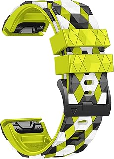 Abanen Silicone Watch Bands for Garmin Forerunner 955 / Fenix 7 / epix 2 / Fenix 6 / Fenix 5, Quick Fit 22mm Soft Football Sport Waterproof Wristband Strap for Gramin Instinct 2 Solar/Crossover Solar