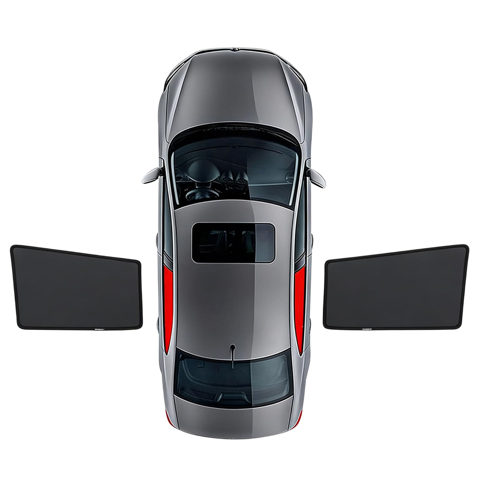 Autofenster Sonnenstrahlenblocker für Skoda Rapid Spaceback 2014 2015 2016 2017 2018 2019-2024,Magnetisch Sichtschutz Autofenster Verdunkelung,UV Schutz Der Privatsphäre,Rear Window 2PCS