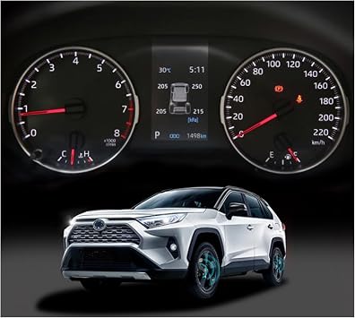 ITrims Car Accessories for Toyota RAV4 2019 2020 2021 2022 2023 TPMS Display Tyre Pressure Monitoring System Dash Board Display 1 Set