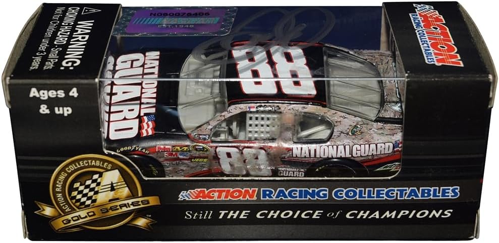 Autographed 2012 Dale Earnhardt Jr. #88 National Guard Racing/Camo Car Signed Action 1/64 Scale NASCAR Diecast with COA