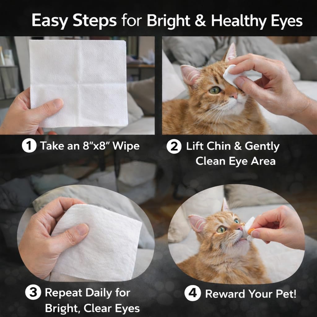 PENTHOUSE PAWS Complete Pet Grooming Wipes Kit – Teeth, Eyes, Ears & Body Cleaning Set for Dogs & Cats
