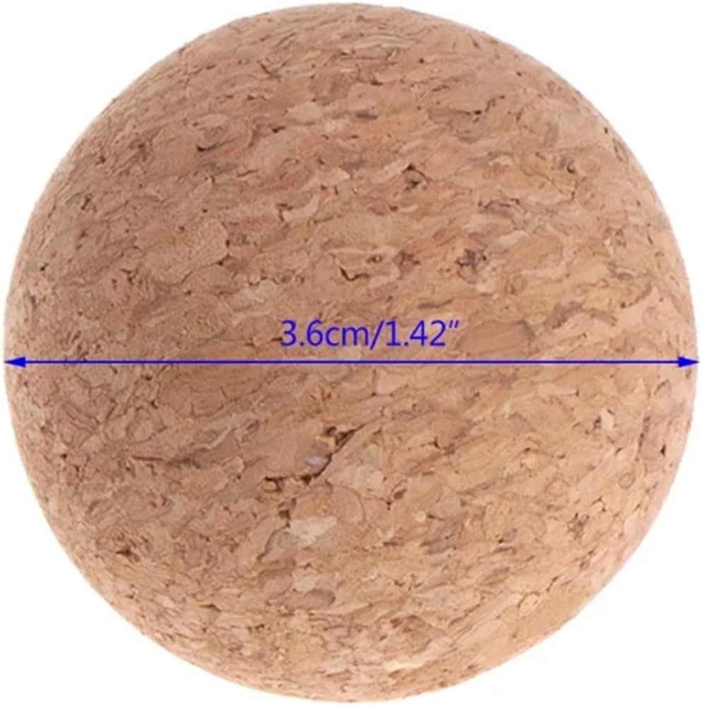 Foosball Balls Replacements 24 Pcs 36mm Table Football Cork Solid Wood Foosball Soccer Ball Fussball Machine Replacement Acces