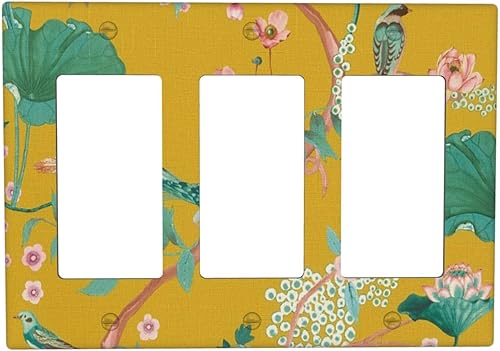 Miniatura 228 de Vista de ventana, isla tropical, playa, palmeras, cielo soleado, cubierta de interruptor de luz de palanca individual, placa decorativa de pared