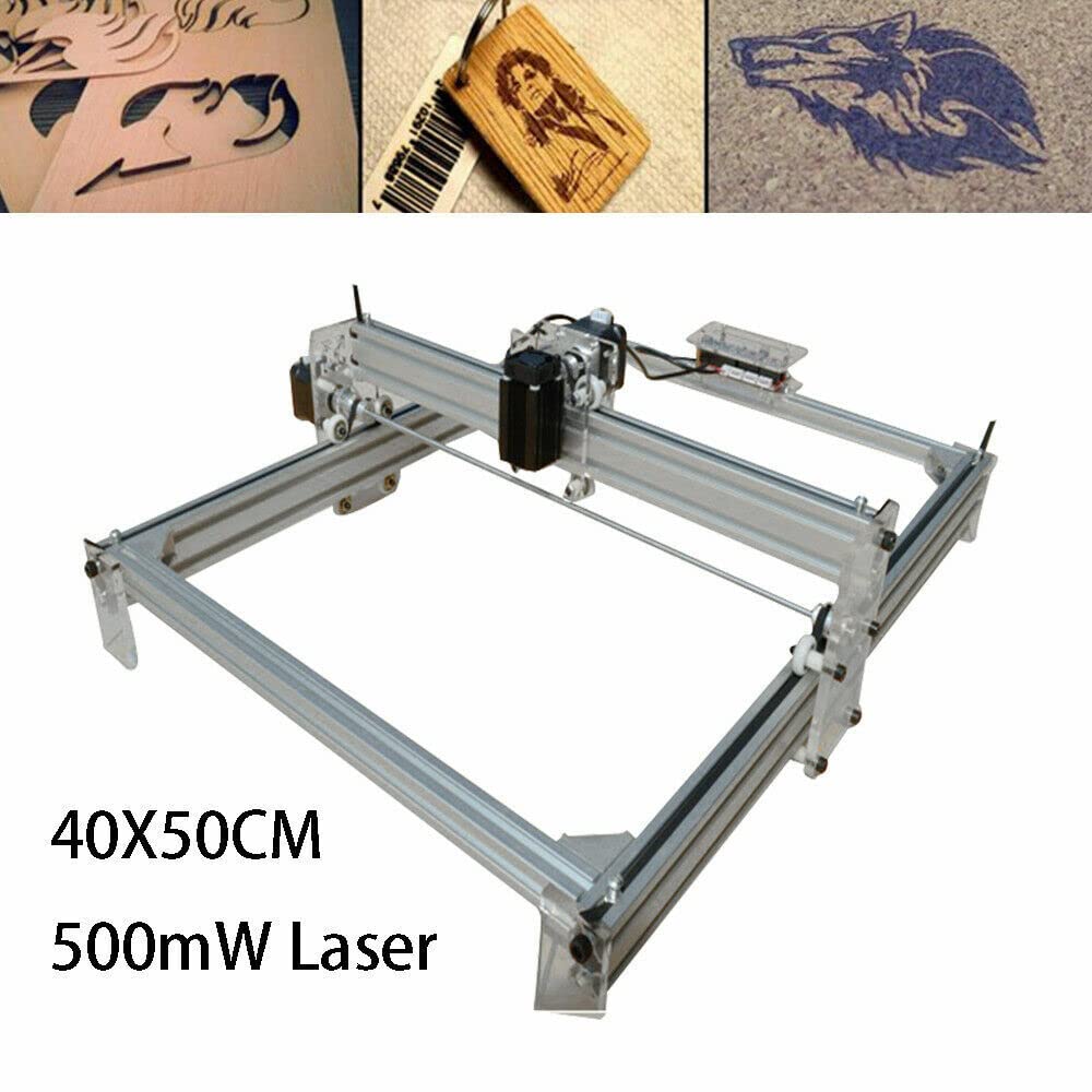 Maszyna do grawerowania laserowego 50 W, "zrób to sam", do grawerowania laserowego CNC, ochrona oczu, nóż laserowy do drewna, metalu, DIY, ręczne wykonanie, duża powierzchnia grawerowania 400 x 500 mm