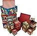 Christmas Boxes, 16 Count Nested, Assorted Large Set with Many Sizes and Prints, fits in one Box (Merry & Bright)