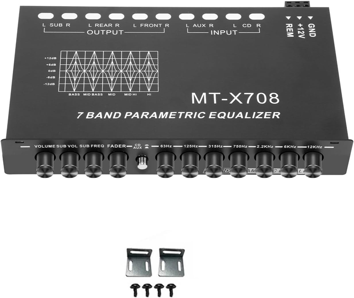 7 Band Car Stereo Sound Equalizers for Seamless Integration and Enhanced Acoustic Performances Enhanced Music Enjoyment