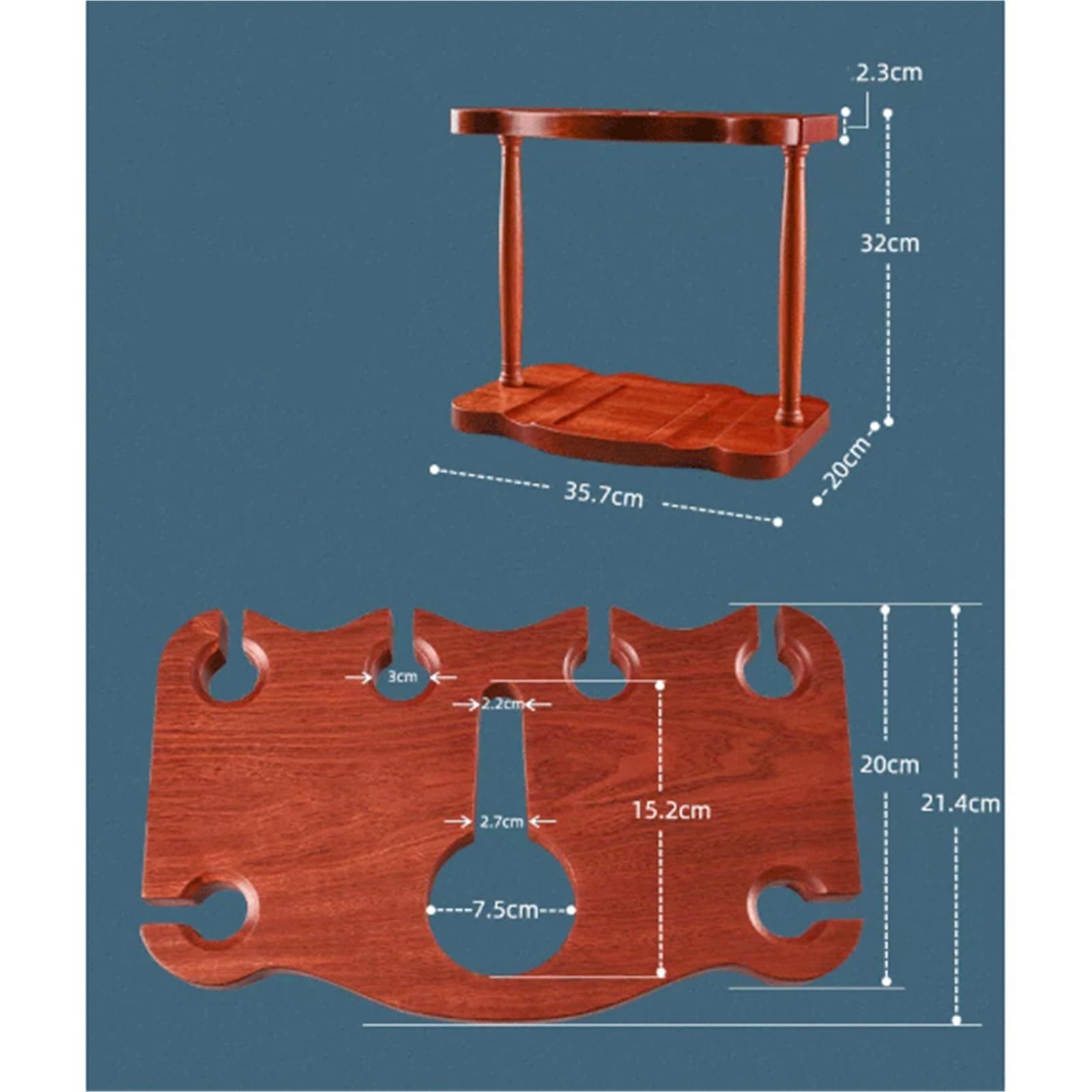 Versatile Set completo di portabottiglie in legno for portabottiglie