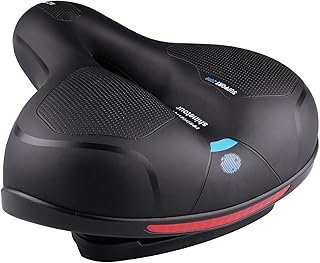 Sillín de Gel cómodo y ergonómico para Hombre y Mujer, Asiento Ancho de Bicicleta