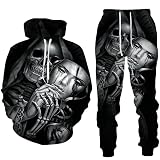 Nuevo conjunto de sudaderas con capucha impresas en 3D para hombres y mujeres conjunto de pantalones de chándal, 8, XXXXL