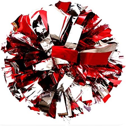 2pack/4pack 13" Cheerleading Metallic Foil & Plastic Ring Pom Poms Cheerleading Poms 100g