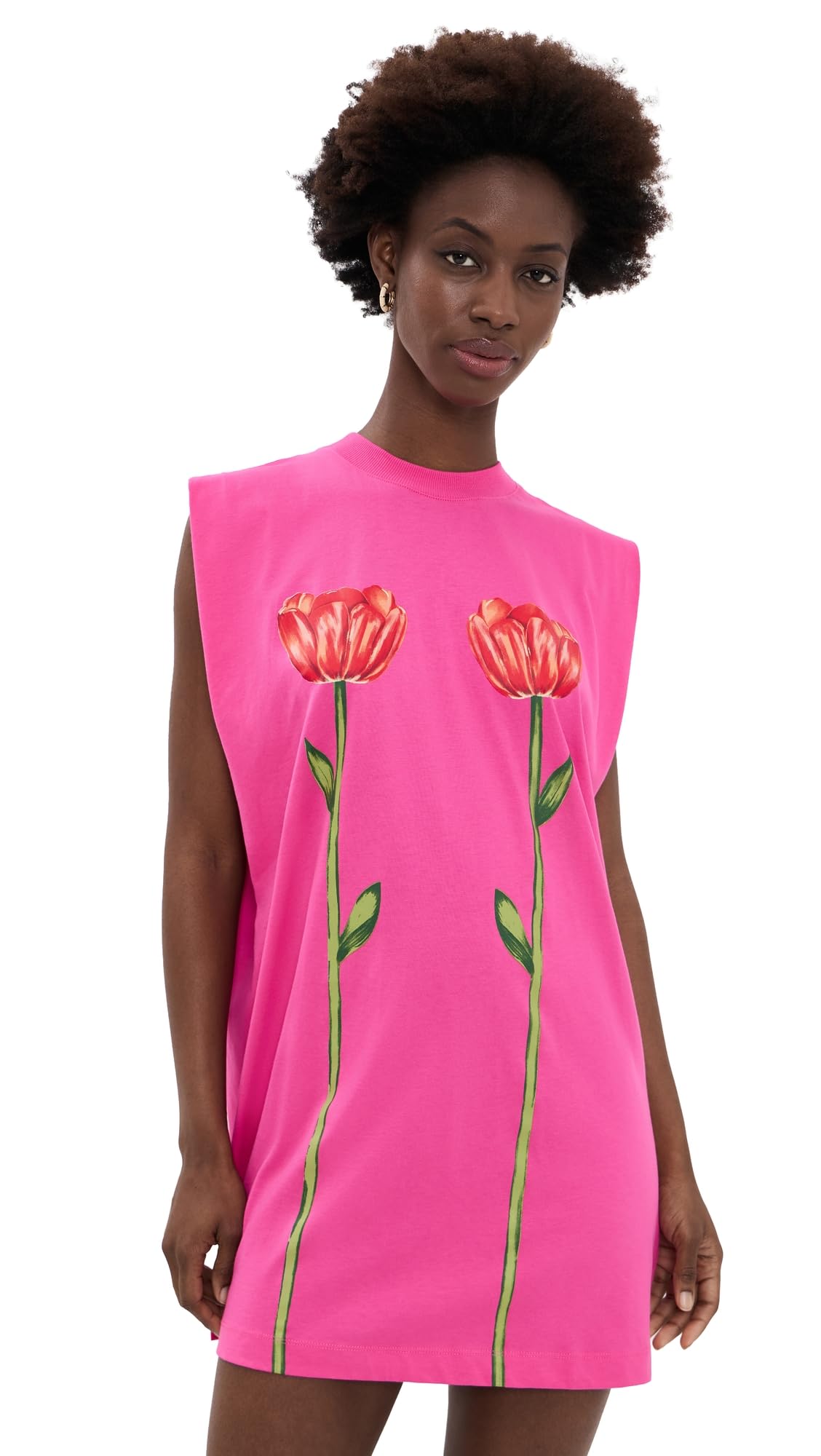 Women's Tropical Rose Mini Dress