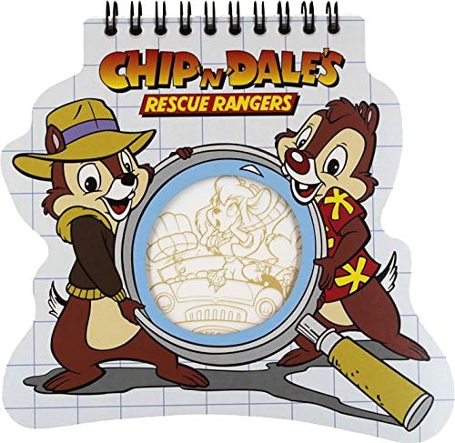 Disney Chip & Dale Magnifying Glass Eye-Up Design Props Die Cut Notebook