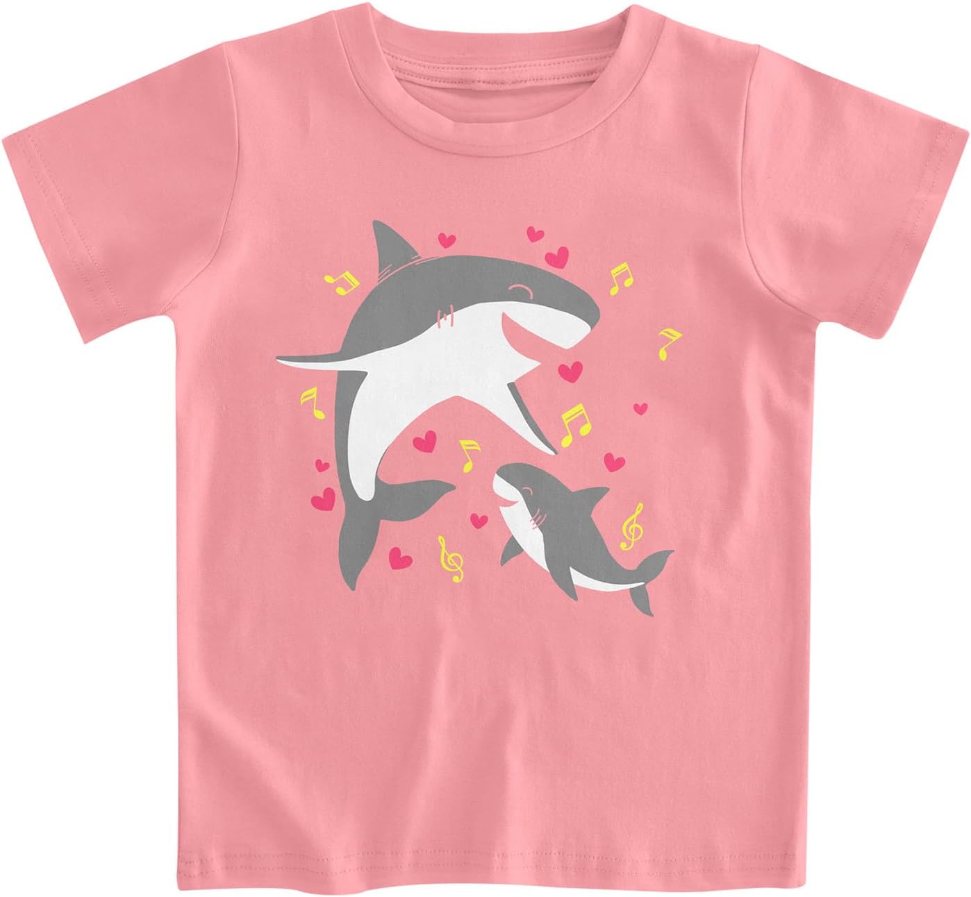 RAISEVERN Girls Clothes Cute Graphic Shirts Kids Short Sleeve T-Shirt Ocean Tee Tops Outifits