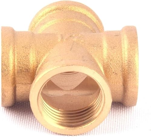 ZHaonan-- Manguera de latón, 1 conector de latón de 4 vías, rosca hembra de 12 pulgada, divisor de manguera de jardín, accesorios de manguera de