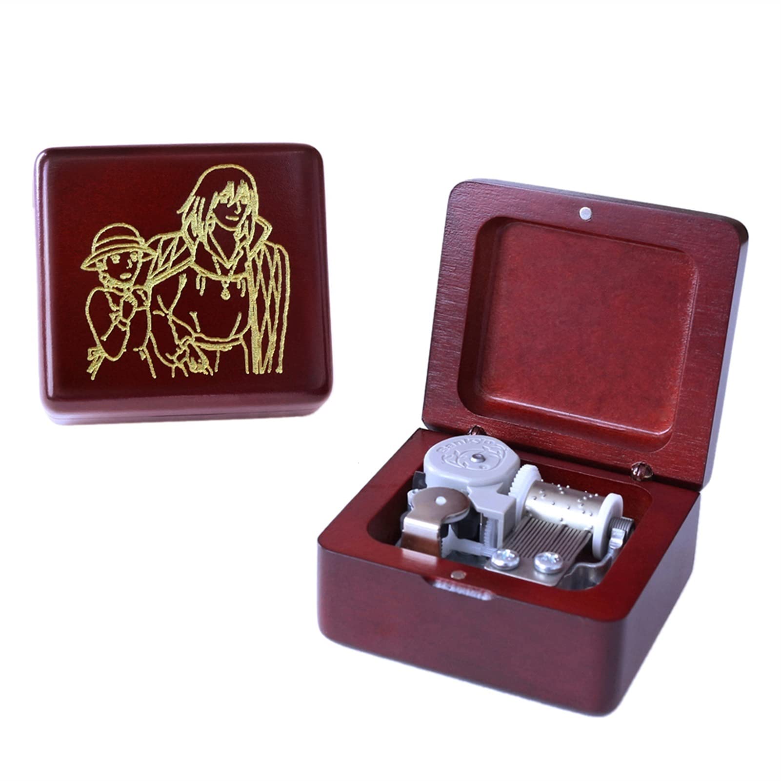 Handmade Happy Circle Round Music Box Urodziny Prezent Boże Narodzenie Walentynki Kochankowie Specjalne Dzieci