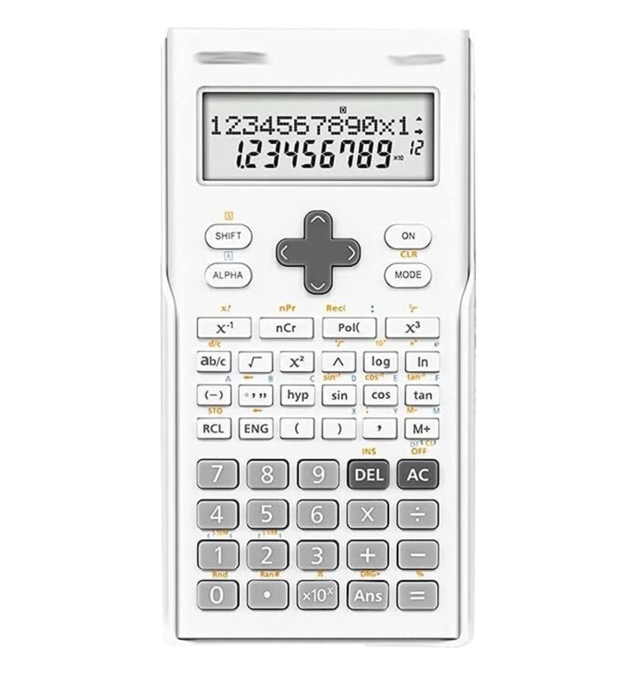 Calculadora Calculadora De Funciones Multifunción For Estudiantes Ciencias Adecuada For La Escuela Secundaria Escritorio Oficina(White)