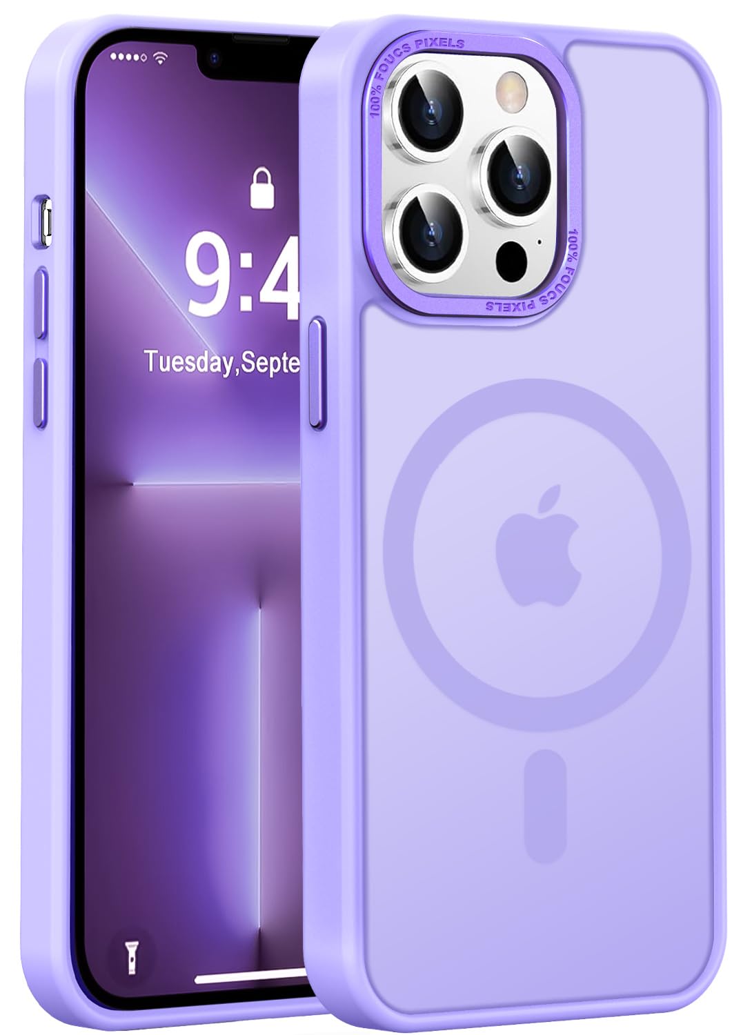 Newfuture Strong Magnetic Compatible with iPhone 17 Pro Case [13 FT Military Drop Protection] [Compatible with Magsafe] Slim Translucent Matte Shockproof with Anti-Fingerprint Phone Case, Tender Pink — view 164