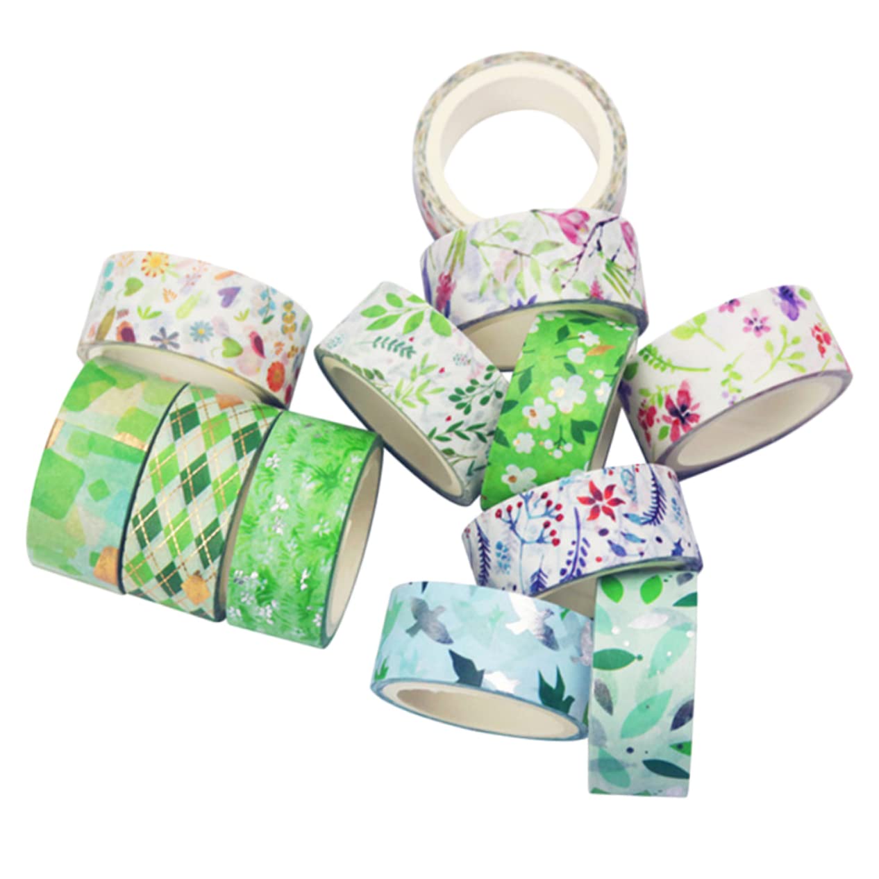 SHINEOFI 48rollos Cintas Washi De Floral Cinta para Scrapbooking y Manualidades para y Álbumes De