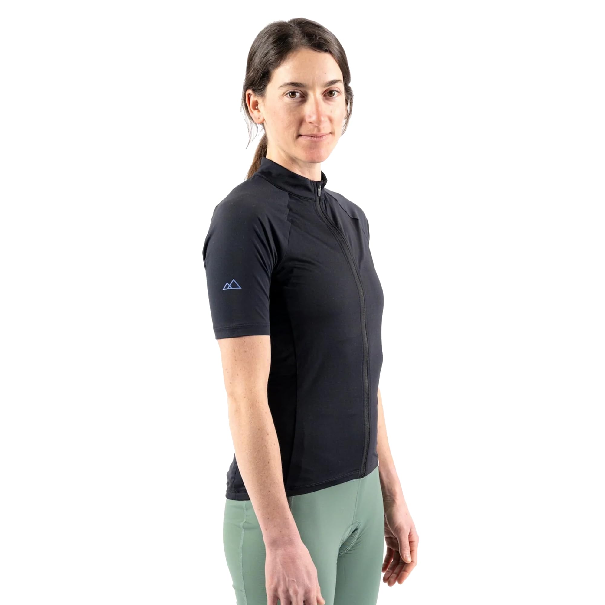Wild Rye Women's Gem Distance Jersey, UPF 50+, Lightweight Breathable Mesh, Compression Fit & 3 Back Pockets