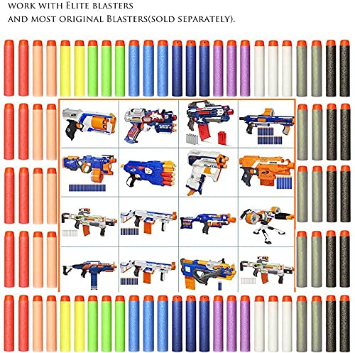 Refill Darts Bullets Foam Darts, 200 Pack Darts For Gun Elite Series Blasters Kid Toy Gun Darts #TOP4