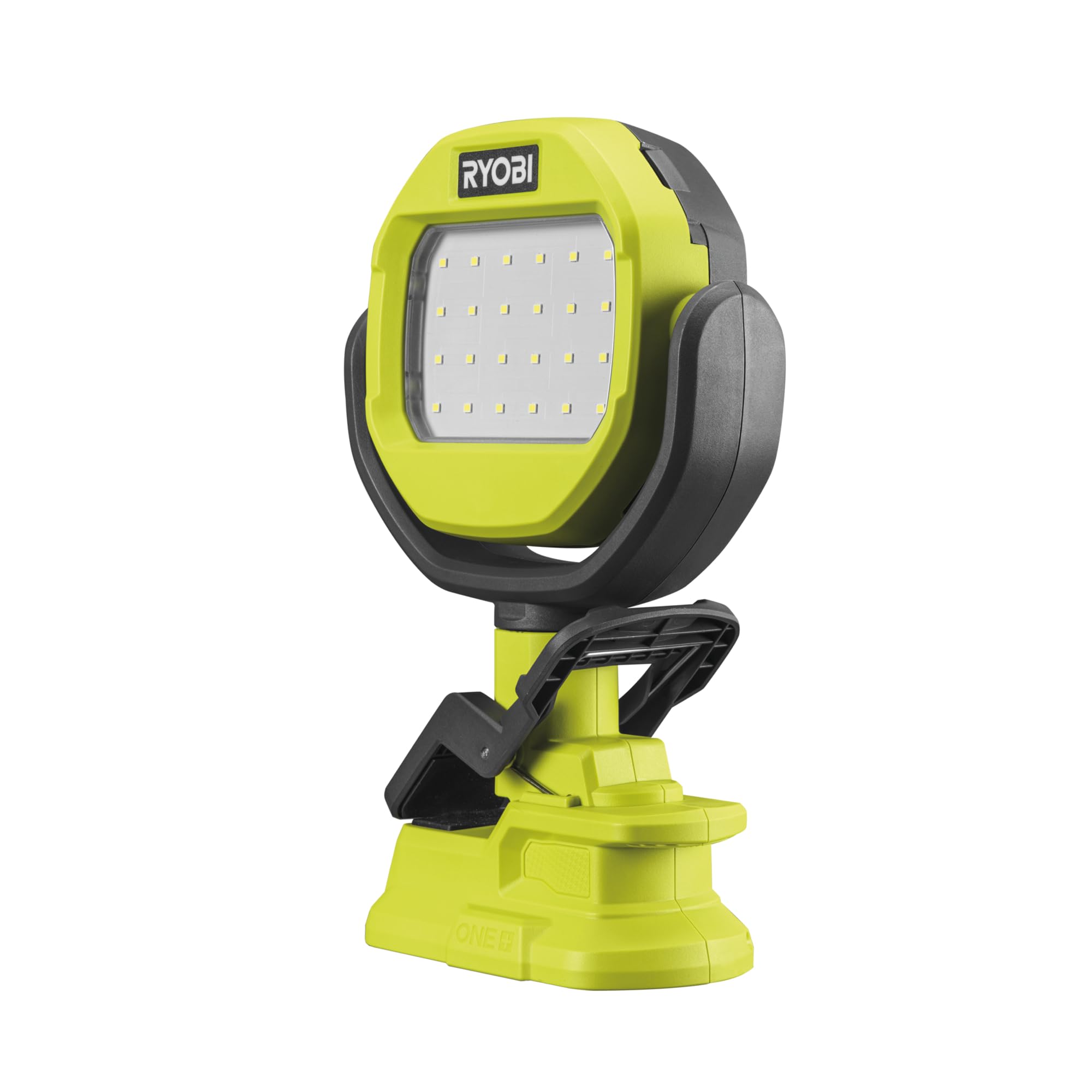RYOBI - Lampe LED Clip 18V ONE+ RLCL18-0 – Tête Orientable, Fixation Universelle (pince), Éclairage Puissant 1000 lumens, Idéal pour Bricolage, Chantier, Atelier – Batterie Non Incluse
