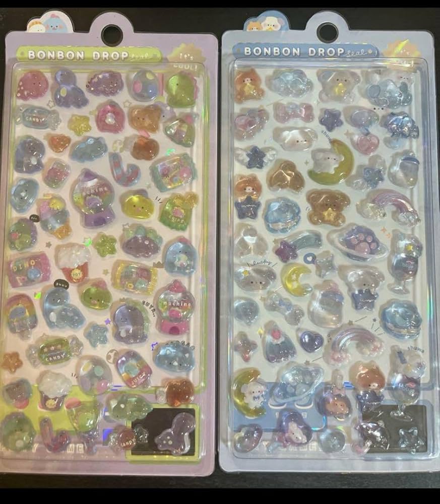 正規品【シール34個まとめ売り】ボンボンドロップシールetc Amazon | ボンボンドロップシール3D立体ぷっくりシールBONBON DROP