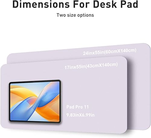 Miniatura 191 de Aothia Tapete protector de escritorio, alfombrilla para mouse, antideslizante, impermeable, de piel sintética, secante de escritorio, para Verde