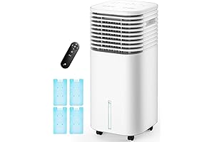 4-IN-1 Portable Air Conditioners, Ventless No Window Needed Evaporative Air Cooler