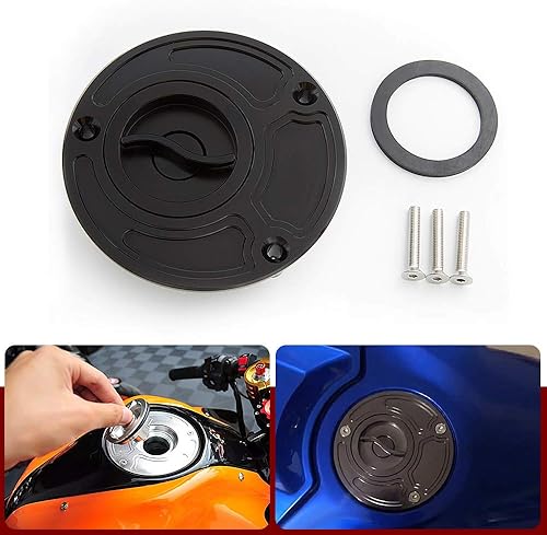 Miniatura 1 de Cubierta de tapa de aceite para tanque de combustible sin llave para motocicleta CNC para Yamaha YZF R1 R6 R6S FZ1 FZ6 MT07 MT09 FJR XJR 1300 FZ16