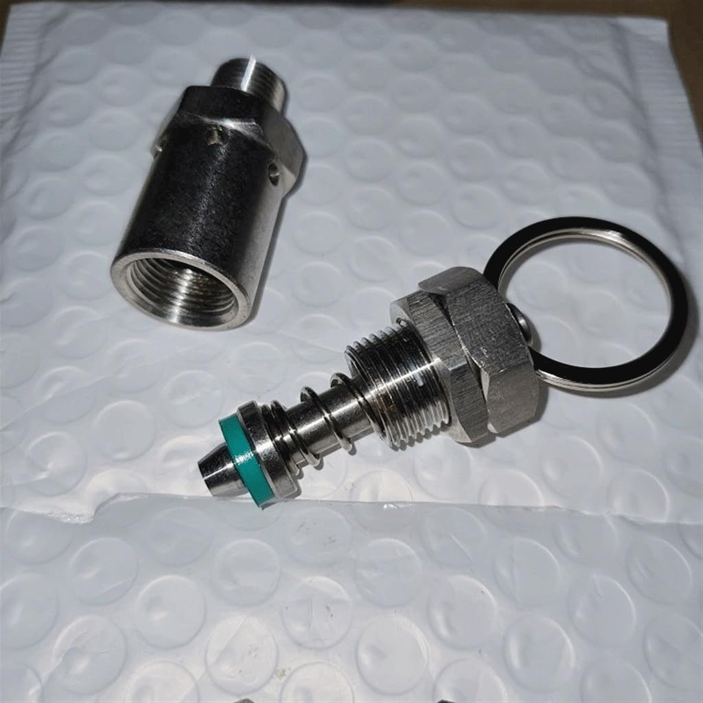 Válvula de seguridad, Válvula de alivio presión resorte acero inoxidable 304, 1/4 pulg., 0,5-10 bar(0.5 2Bar Adjustable)