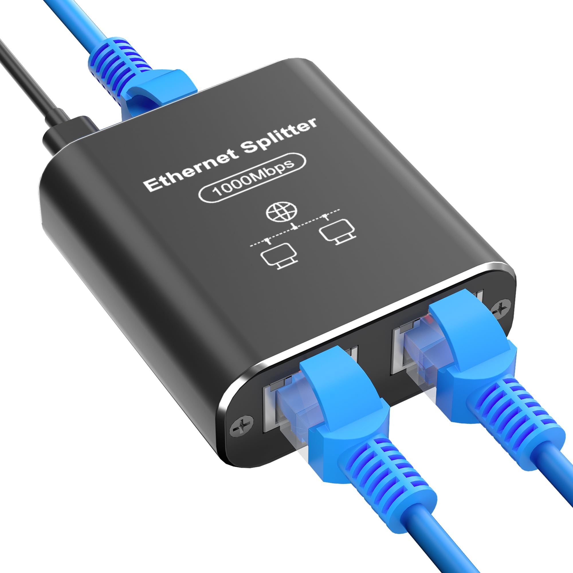 Amazon.co.jp: LAN ハブ LAN 分配器 1入力2出力 高速1000Mbps