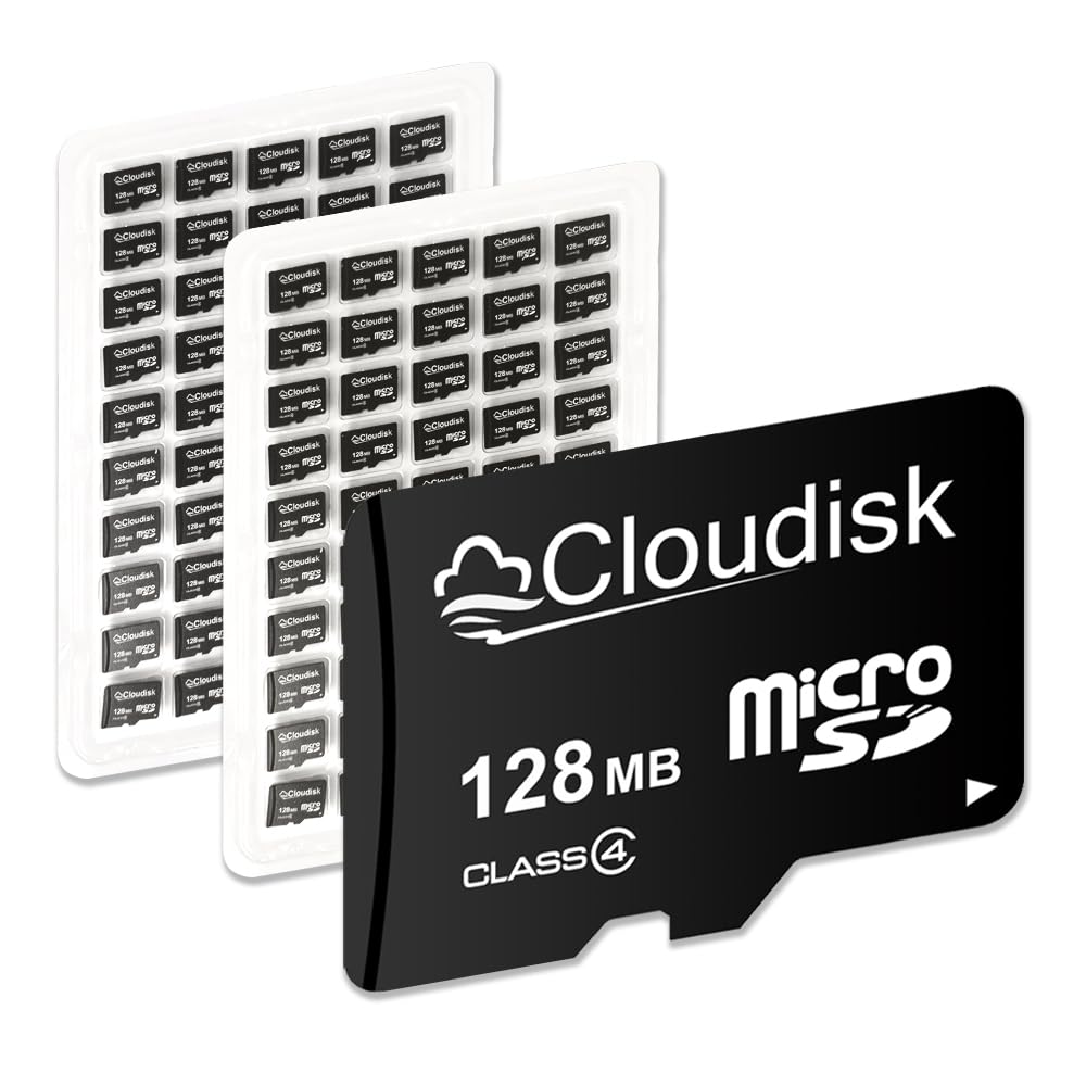Cloudisk Pack of 100 Micro SD Card 128MB not 128GB Small Capacity Memory Card C4 (128MB)