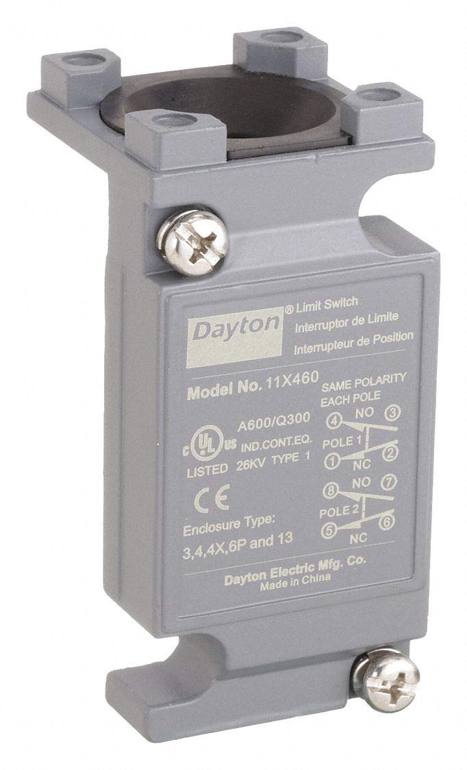 Dayton 11X460 Limit Switch Body Motion Actuated Switches