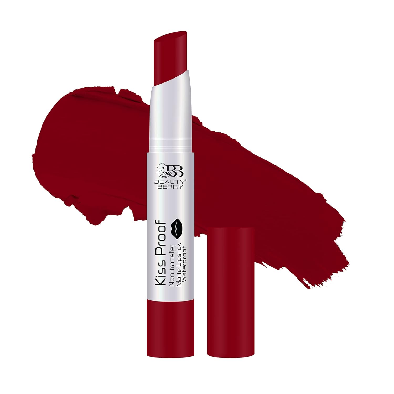 Beauty Berry Matte Lipstick | Highly Pigmented, Long Lasting, Non-Drying, Non-Transfer, Water Resistant, Creamy Matte Finish | Hot Red Beauty Berry Matte Lipstick | Highly Pigmented, Long Lasting, Non-Drying, Non-Transfer, Water Resistant, Creamy Matte Finish | Hot Red