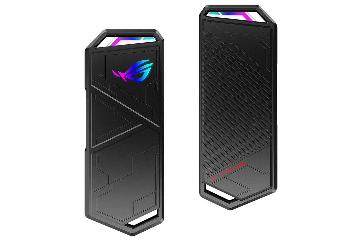 ROG Strix Arion M.2 NVMe SSD obudowa USB 3.2 GEN2 typu C, 10 Gb/s, Aura Sync RGB, kabel USB-C na C, podkładki termiczne, PCIe 2280/2260/2242/2230 klucz M/klucz B+M, bez śrubokrętów
