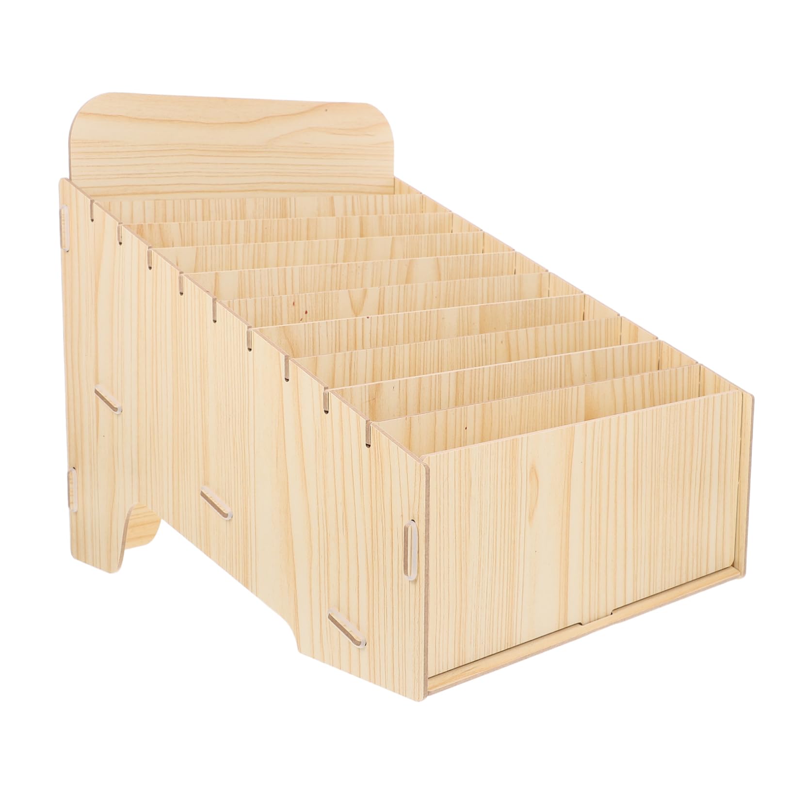 SHINEOFI Holz Briefablagebox mit Mehreren Fächern zur Belegsortierung