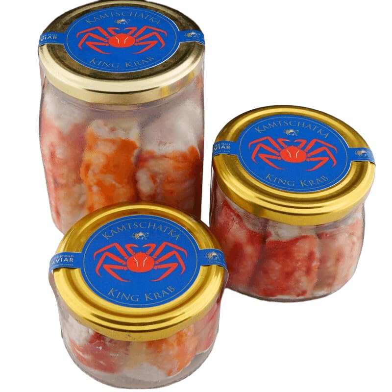 Kamtschatka Königskrabbe King Crab 100% Beinfleisch im Glas (520g)