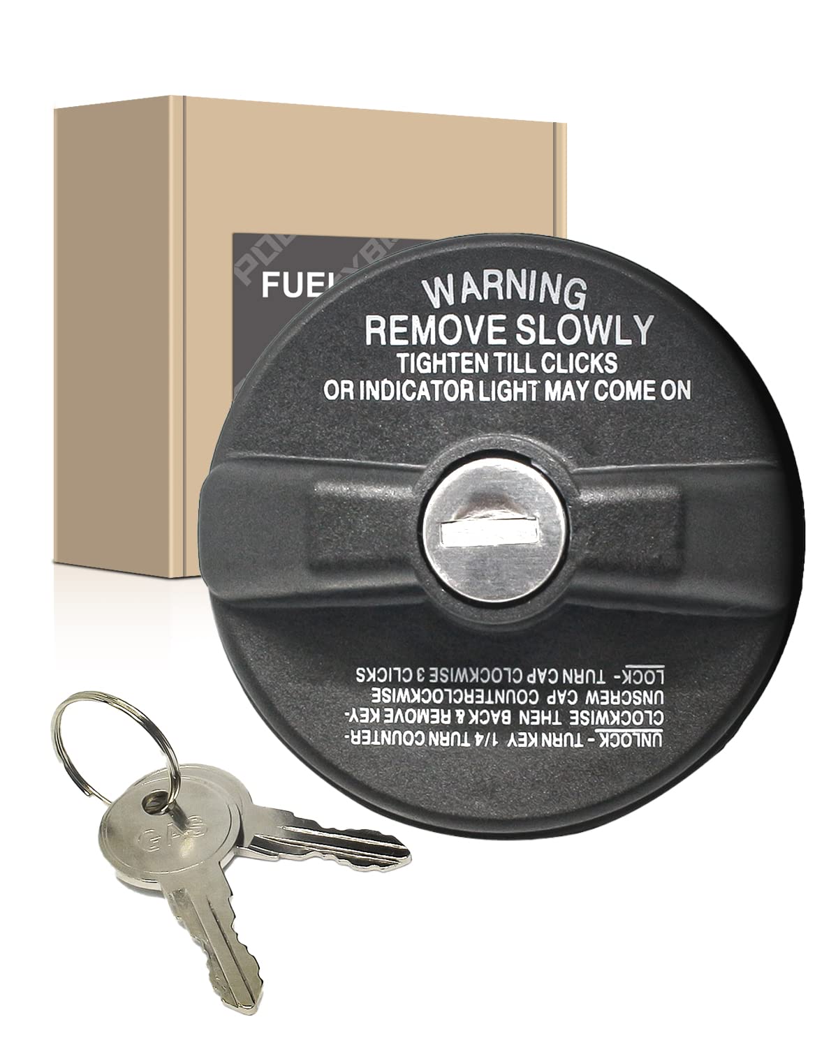 Locking Gas Cap,Lock Fuel Cap Replace10504 for Toyota 4Runner Camry Tundra Acura Tacoma Chevrolet Silverado Cruze Express Malibu Rav4 Honda CRV Nissan Altima GMC Mazda Infiniti Isuzu FJ Cruiser More