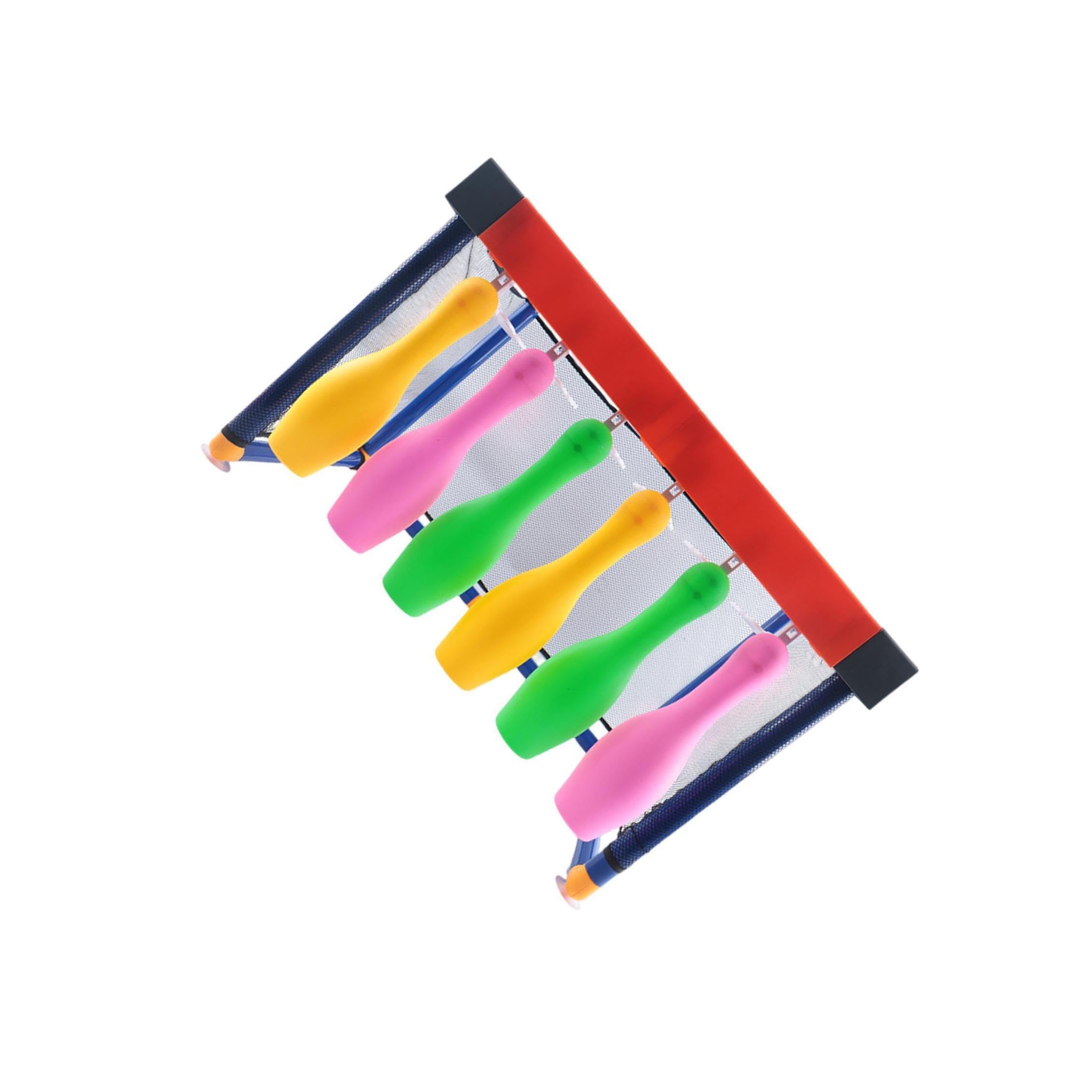 Gioco di bowling per bambini con birilli e palla per bambini per un divertente gioco di gruppo. Progettato per resistere a sessioni di energiche. Leggero ma robusto.