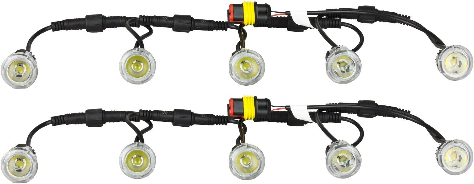 12 V 10 x SMD LEDs DRL Daytime Running LED Flex Light TÜV Certification for Nissan 350Z 370Z Almera I N15 Almera II N16 Almera Tino V10 GT-R R35 Juke Micra III K12 Micra IV K13 Murano Z51 Navara D40 Pathfinder R51 Pixo Note NV200 PATHFINDER R50 Primera P11 Primera P12 Qashqai X-Trail T30 X-Trail T31