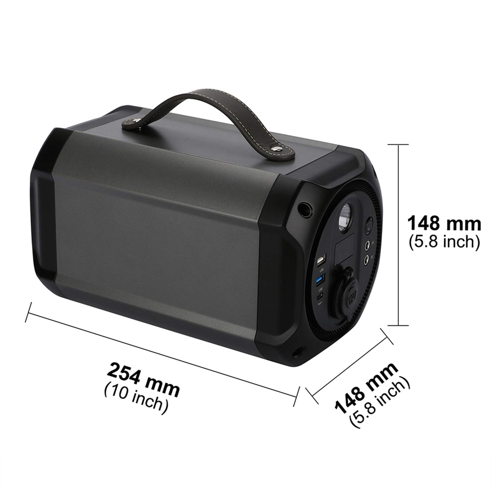 Central Eléctrica Portátil, 300W Batería De Litio De Respaldo Onda Sinusoidal Pura Salida De CA Generador Solar para Camping RV Home Emergency