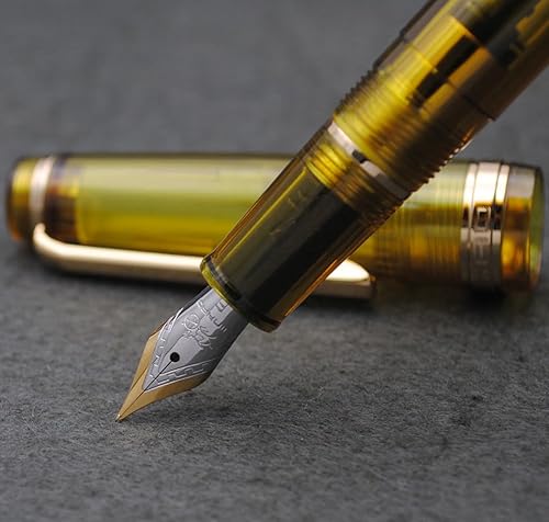 Miniatura 5 de JINHAO 82 Pluma estilográfica (amarillo atardecer transparente, punta fina 0.020 in)