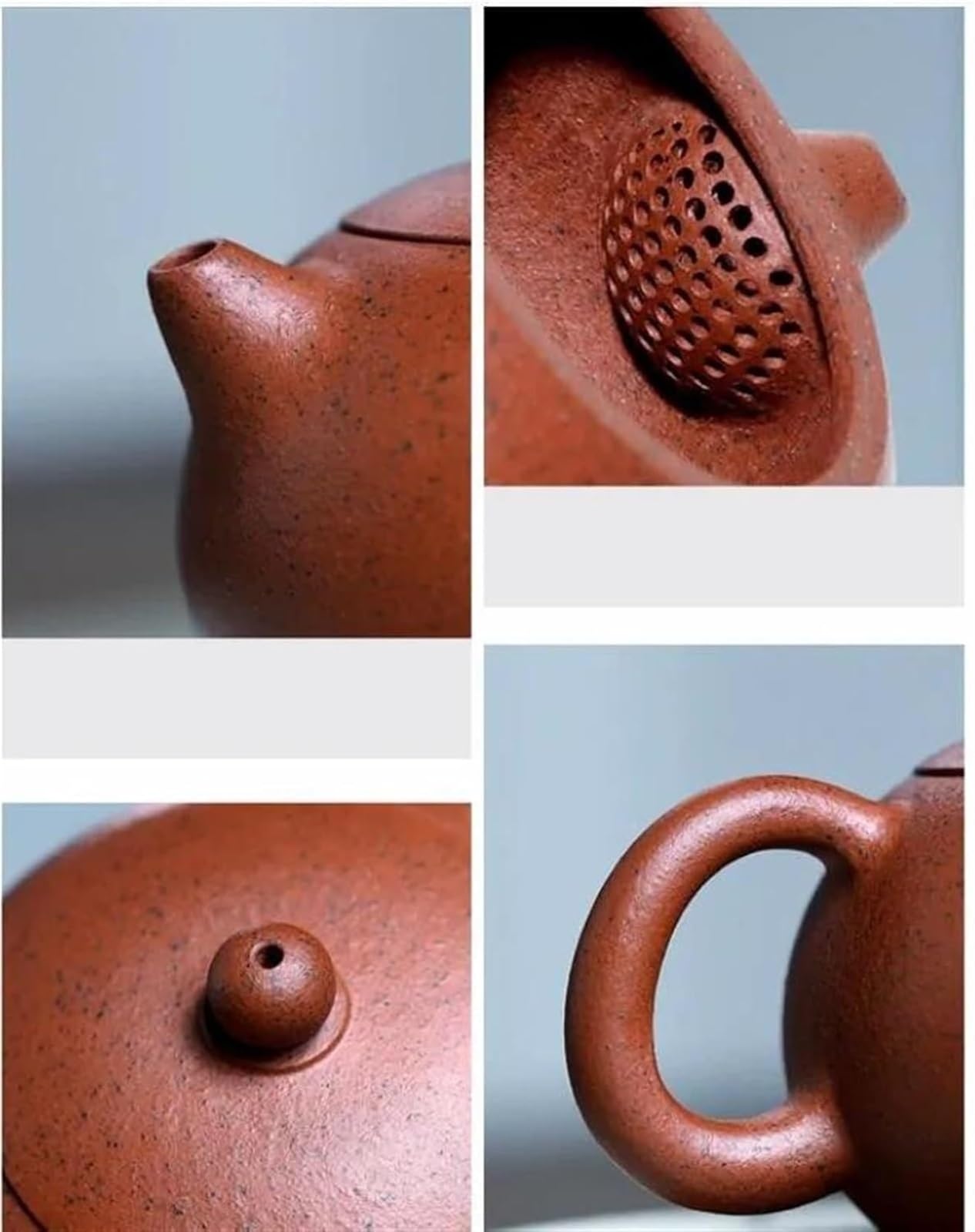 Teeservice Teekanne Mit Sieb 190ML Chinesische Keramik Teekanne Handgemachte Teefilterkanne Lila Ton Traditionelle Tea Set Wasserkocher Ball Loch Filter Tee-Zubehör