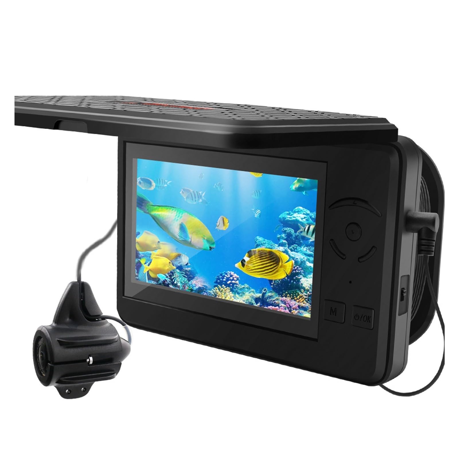 CVFRDD Underwater Fishing Camera Portable Underwater Fishing Camera Waterproof Video Fish Finder DVR With 4.3 Inch LCD Display For Ice Lake Boat for Ice Sea Lake Boat Fishing(With DVR)